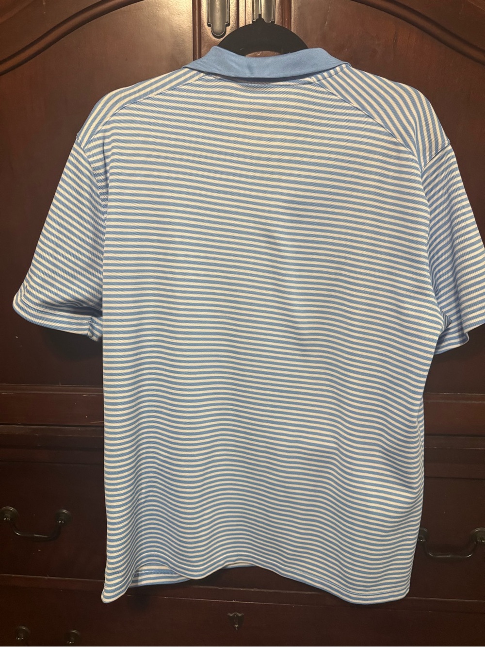 Nike Light Blue and White Striped Polo Shirt - Men's - Picture 2 of 2